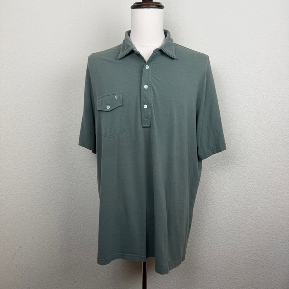 Criquet Mens Pima Cotton Performance Polo | Sage Green | XXL - Picture 2 of 8